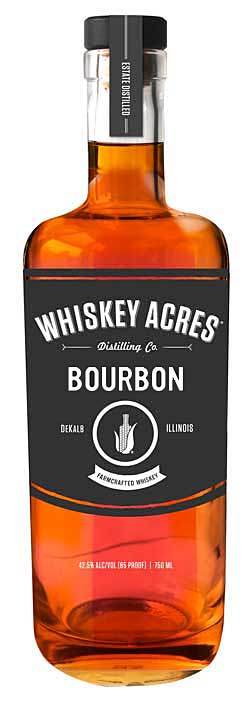100 מ"ל Whiskey Acres Straight Bourbon 